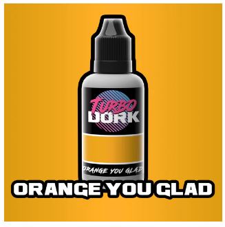 TURBO DORK Orange You Glad Metallic Acrylic Paint 20ml Bottle