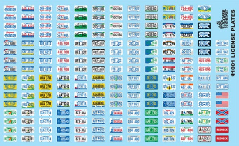 GOFER 1/24-1/25 LICENSE PLATES