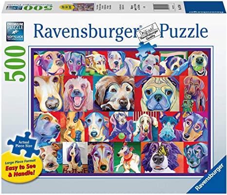 500-LARGE-PIECE Hello Doggie PUZZLE