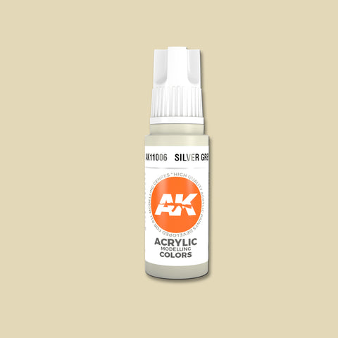 Silver Grey 3G Acrylic Paint 17ml Bottle