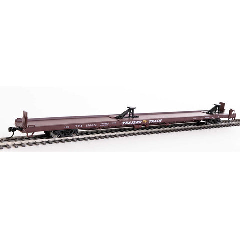 HO 89' TOFC FLATCAR TTX #150074