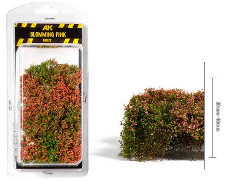 Diorama Series: Blooming Pink Shrubs
