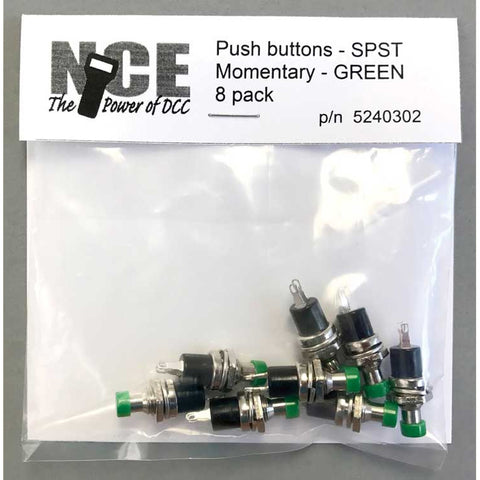 MOMENTARY SPST PUSHBUTTON SWITCH (GREEN)