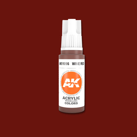 AKI Wine Red 3G Acrylic Paint 17ml Bottle