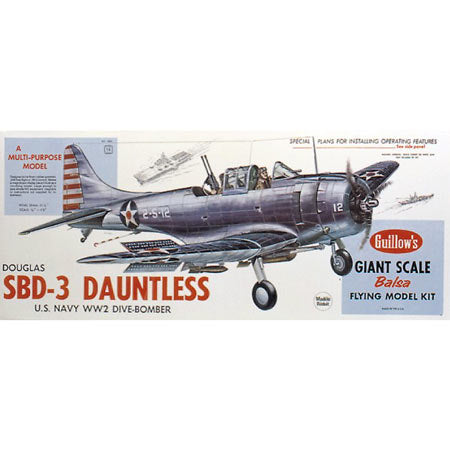 GUILLOWS 31-1/4" Wingspan SBD3 Dauntless Kit