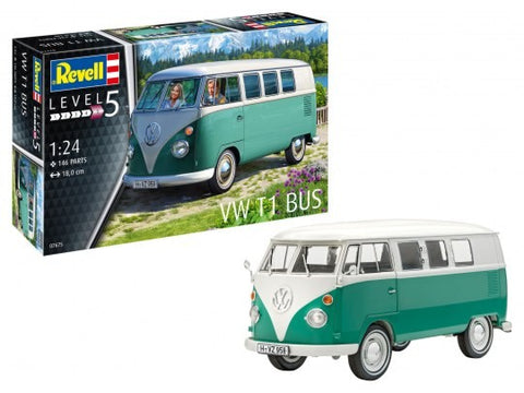 REVELL 1/24 VW T1 SAMBA BUS HARDTOP