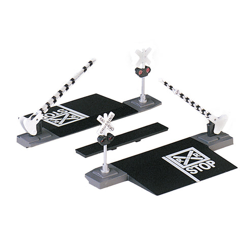 HO ROAD CROSSING WITH GATES