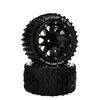 DURATRAX Lockup ST Belted 2.8 Mounted F/R 14mm Black (2)