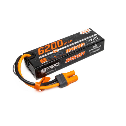 SPEKTRUM SMART-G2 LIPO 7.4V 2S 6200mah 120C W/ IC5