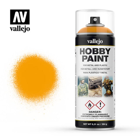 VALLEJO Solvent-Based Acrylic Paint 400ml Spray Sun Yellow Fantasy