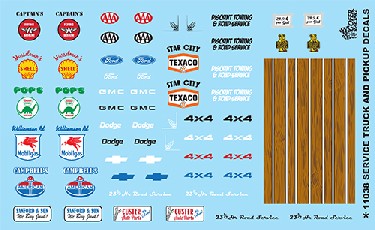 GOFER 1/24-1/25 Service Truck & Pickup Logos #2
