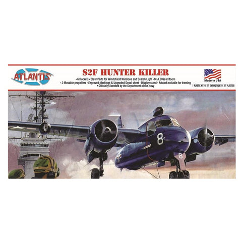 ATLANTIS 1/54 S2F Hunter Killer Aircraft
