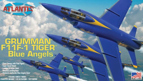 ATLANTIS 1/155 US Navy Blue Angels F11F1 Tiger Fighter