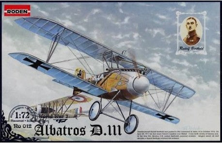 RODEN 1/72 Albatros D III WWI German BiPlane Fighter