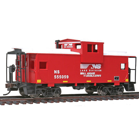 WALTHERS HO Wide-Vision Caboose - Ready to Run -- Norfolk Southern (red, white)
