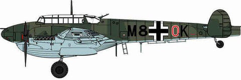 DRAGON 1/48 Bf110D1/R1 Dackelbauch Fighter Bomber