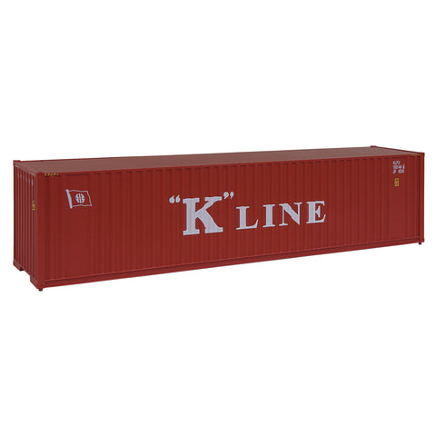 WALTHERS HO 40' Hi Cube Corrugated Container w/Flat Roof - Assembled -- K-Line