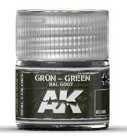 Real Colors: Green RAL6007 Acrylic Lacquer Paint 10ml Bottle