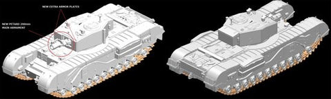 DRAGON MODELS 1/72  CHURCHILL MK III A VRE TANK
