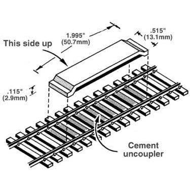 KADEE #321 HO Scale Between-the-Rails Code 100 Delayed-Action Magnetic Uncoupler