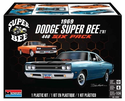 REVELL 1/24 1969 Dodge Super Bee 440 Six Pack (2 in 1)