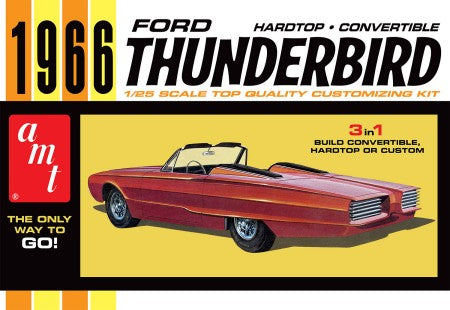 AMT 1/25 1966 Ford Thunderbird Hardtop/Convertible Customizing Car Kit (3 in 1)