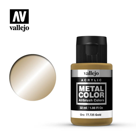 VALLEJO 32ml Bottle Gold Metal Color