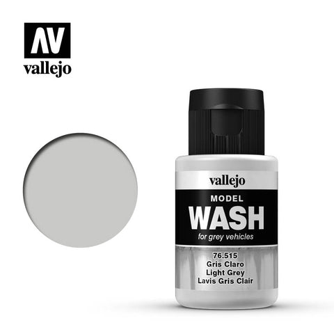 VALLEJO	35ml Bottle Light Grey Model Wash