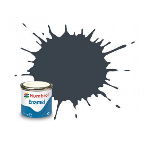 HUMBROL 14ml. Enamel Matte Dark Grey