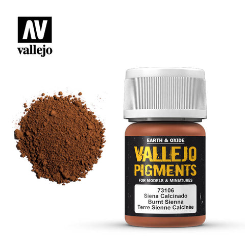 VALLEJO 	30ml Bottle Burnt Sienna Pigment Powder