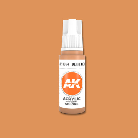 AKI Beige Red 3G Acrylic Paint 17ml Bottle