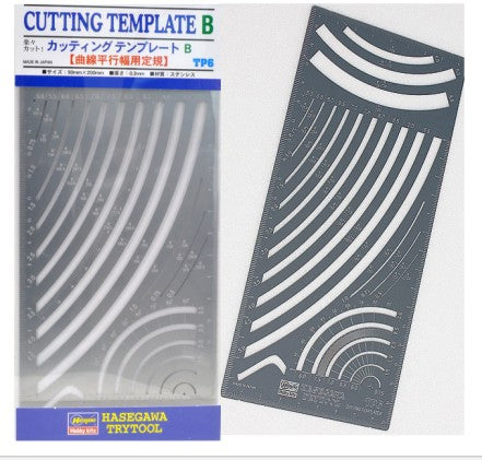 HASEGAWA Curved Parallel Widths Scribing Template