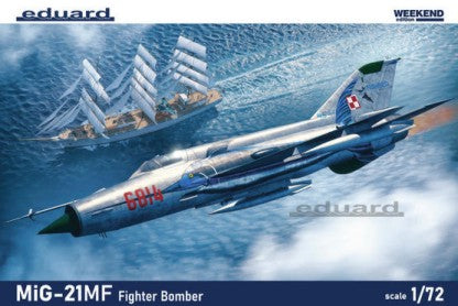 EDUARD 1/72 MiG21MF Fighter Bomber (Wkd Edition Plastic Kit)
