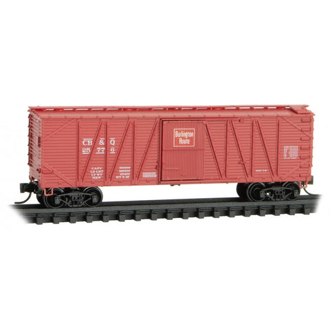 N 40' OUTSIDE-BRACED WOOD BOXCAR CB&Q