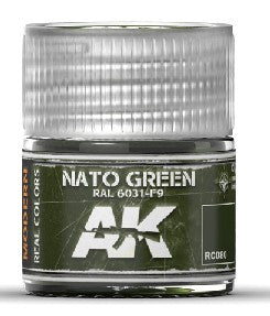 Real Colors: NATO Green RAL6031 F9 Acrylic Lacquer Paint 10ml Bottle