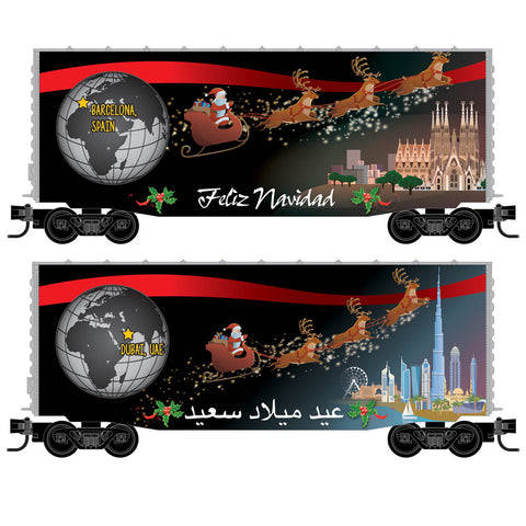 N 40' HI-CUBE BOXCAR "CHRISTMAS AROUND THE WORLD" #3