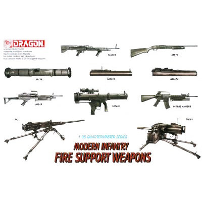 DRAGON MODELS 1/35 MODERN INFANTRY WEAPONS