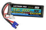 LECTRONPRO LIPO 14.8V 4S 3000mah 30C W/ EC3