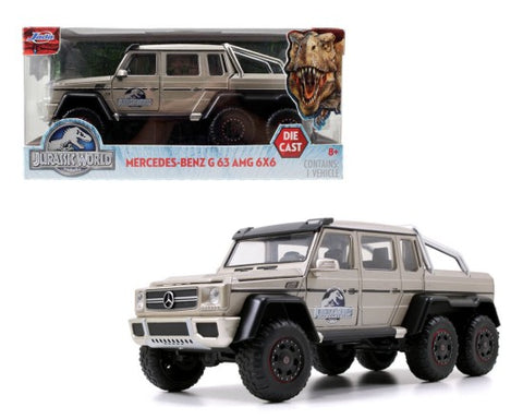 JADA 1/24 Jurassic World Mercedes Benz G63 AMG 6x6 Pickup Truck