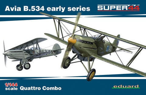 EDUARD 1/144 Avia B534 Early Series Aircraft Quattro Combo