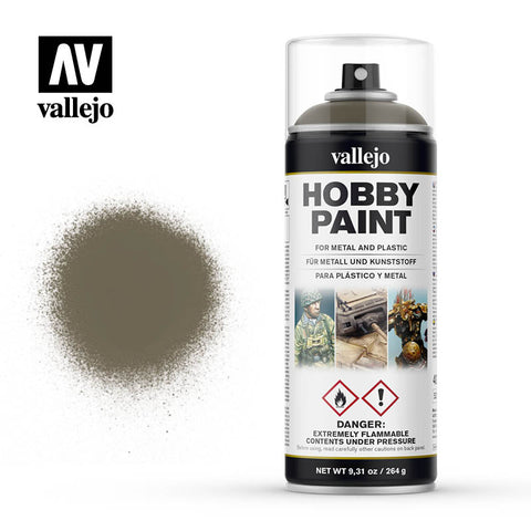 VALLEJO Solvent-Based Acrylic Paint 400ml Spray Russian Uniform Infantry
