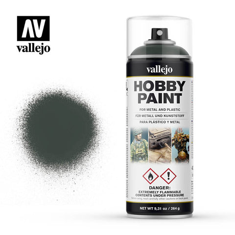 VALLEJO Solvent-Based Acrylic Paint 400ml Spray Dark Green Fantasy
