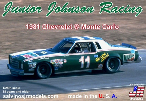 SALVINOS 25 Junior Johnson Racing Darrell Waltrip #11 1981 Chevrolet Monte Carlo Race Car