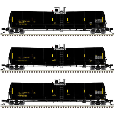 N 25500G TANK CAR NATX 3-PACK