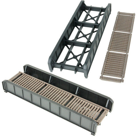 HO 90' THRU GIRDER BRIDGE KIT