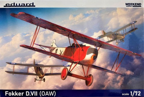 EDUARD 1/72 WWI Fokker D VII (OAW) German Fighter (Wkd Edition Plastic Kit)