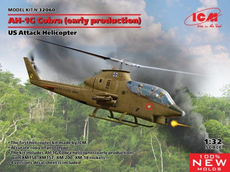 ICM 1/32 US Army AH1G Cobra Early Production Attack Helicopter