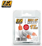 AKI Mix N' Ready 17ml Empty Bottles w/Stainless Steel Shaker Ball