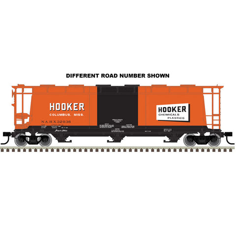 HO 6-BAY CYLINDRICAL HOPPER HOOKER