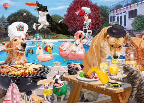 RAVENSBURGER 1000-PIECE PUZZLE Dog Days of Summer